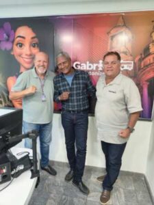 Augustão ao lado de Robertinho Scarpita e Marinho Santos